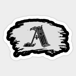 Gothic letter A – Alphabet typography Sticker